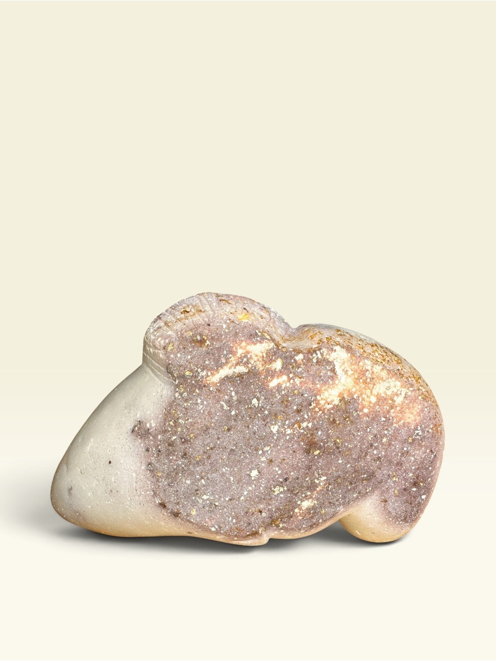 Carved White Stone Voluptuous Sculpture Nude Woman Fertility 8”x5.5”x5.5” - Picture 6 of 9